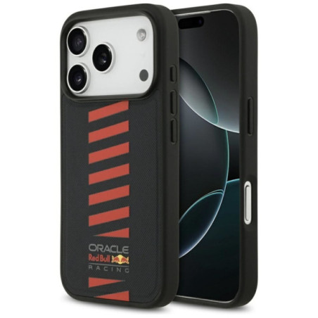 RED BULL case for IPHONE 17 Pro compatible with MagSafe RBHMP17L24PUDSRV (Meshed PU W/ Powerbar) navy