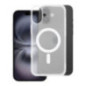 Case for iPhone 14 PLUS Frost Mag Cover compatible with MagSafe transparent frozen
