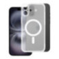 Case for iPhone 12 PRO MAX Frost Mag Cover compatible with MagSafe (camera protection) transparent frozen