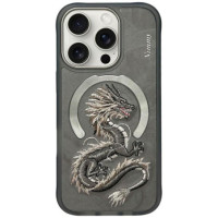 NIMMY case DRAGON compatible with MagSafe for IPHONE 16 Pro gray
