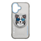 NIMMY case GLASSES COOL DOG compatible with MagSafe for IPHONE 17 gray
