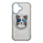 NIMMY case GLASSES COOL DOG compatible with MagSafe for IPHONE 17 gray