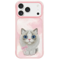 NIMMY case BIG EYED PET 2.0 Cat for IPHONE 17 pink
