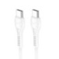 Cable USB C to USB C Hoco PD 60W 1 m X37 white Cable USB C to USB C Hoco PD 60W 1 m X37 white