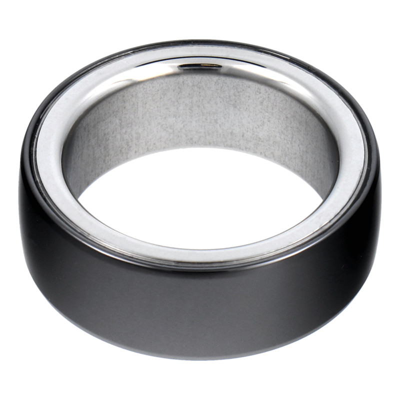 Smart Ring R8 - smart ceramic ring with charging box Size 15,4mm black Smart Ring R8 - smart ceramic ring with charging box Size 15,4mm black