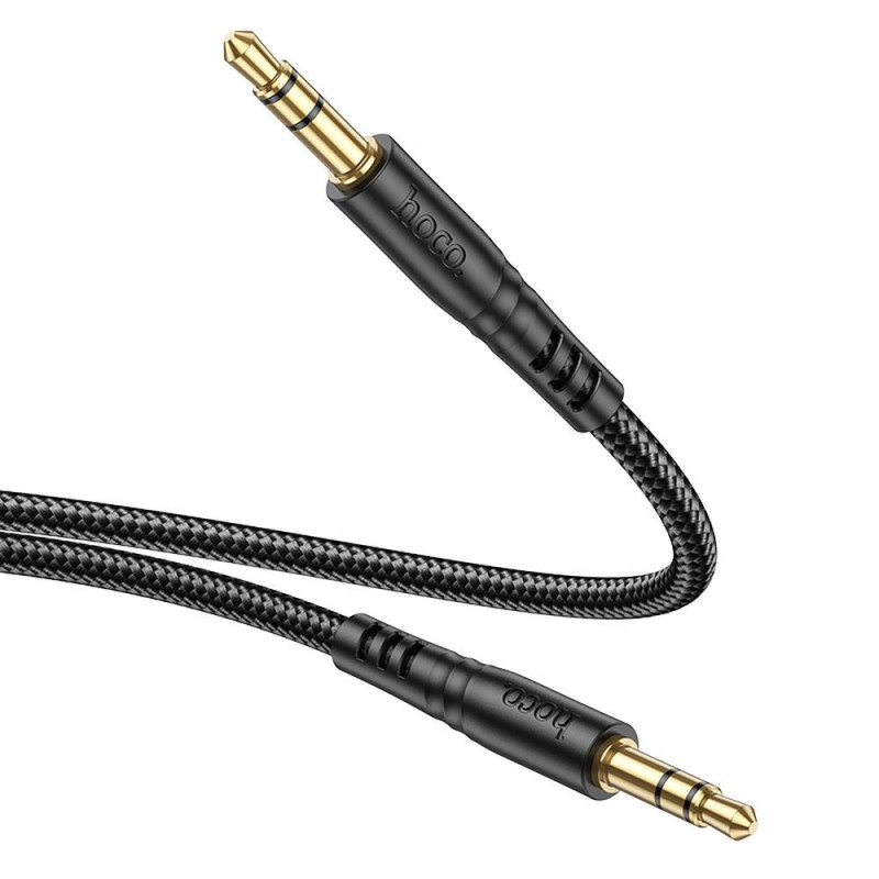 Cable AUX Jack 3,5 mm to Jack 3,5 mm Hoco 1 m UPA24 black Cable AUX Jack 3,5 mm to Jack 3,5 mm Hoco 1 m UPA24 black