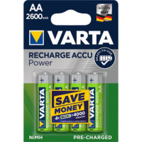 VARTA rechrgeable battery R6 (AA) 2600mAh Accu Power 4 pcs