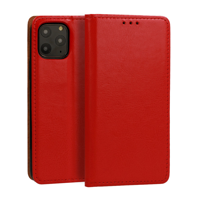 FLIPCASE ECHTLEDER rot für Apple iPhone 14 Pro