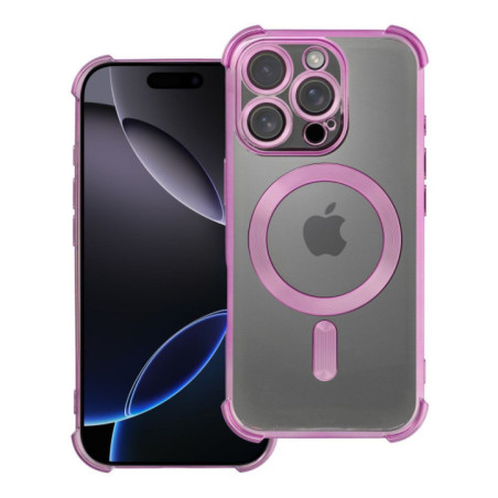 Case for iPhone 16 PRO Antishock Electro compatible with MagSafe purple