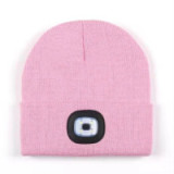 Hat with LED light pink