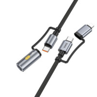 Cable All-in-one USB C / Lightning to USB C / Cigarette lighter Hoco PD 3A 60W 1