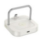 Desktop charger Hoco 2in1 USB C PD QC 3A 30W + wireless charging 5W CQ16B milky white