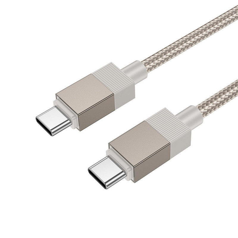 Cable USB C to USB C Hoco 3A 60W 1 m X110 gold Cable USB C to USB C Hoco 3A 60W 1 m X110 gold