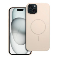 Case for iPhone 15 PLUS Glossy Mag Cover compatible with MagSafe white