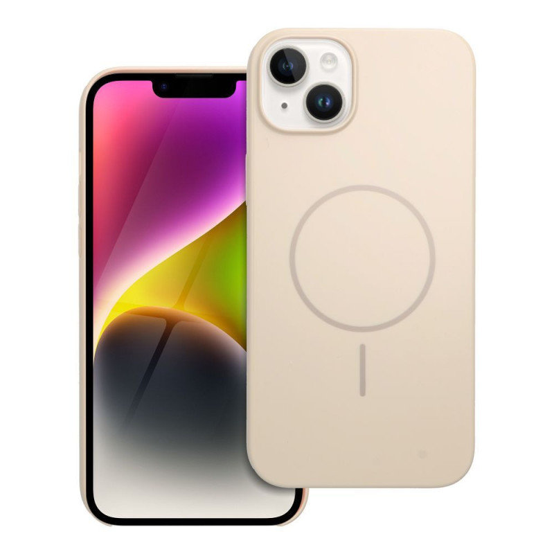 Case for iPhone 14 PLUS Glossy Mag Cover compatible with MagSafe white