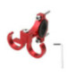 Hook for shopping with two loops for bike / scooter aluminum FS366 red