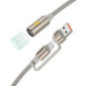 Cable USB A / USB C to LED light Hoco 0,3 m UA38C gold