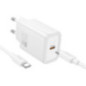 Phone charger Hoco USB C QC PD 20W + cable USB C to Lightning N60 white Phone charger Hoco USB C QC PD 20W + cable USB C to Lightning N60 white