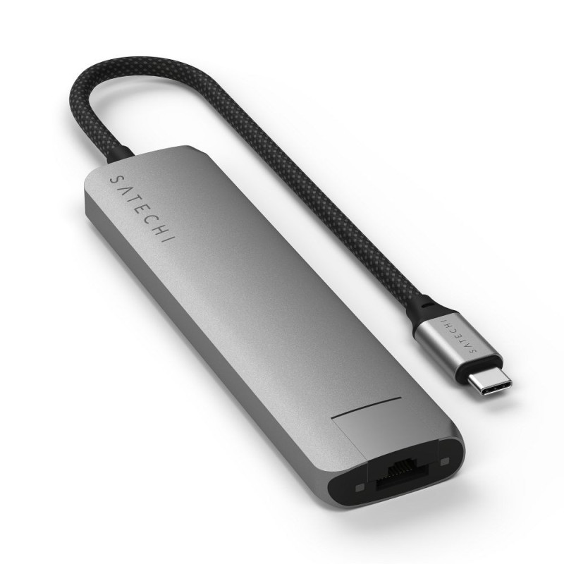 Adapter HUB 7in1 USB C Satechi Slim ST-P7SM space gray Adapter HUB 7in1 USB C Satechi Slim ST-P7SM space gray