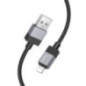Cable USB A to Lightning Hoco 2,4A 1 m X110 black