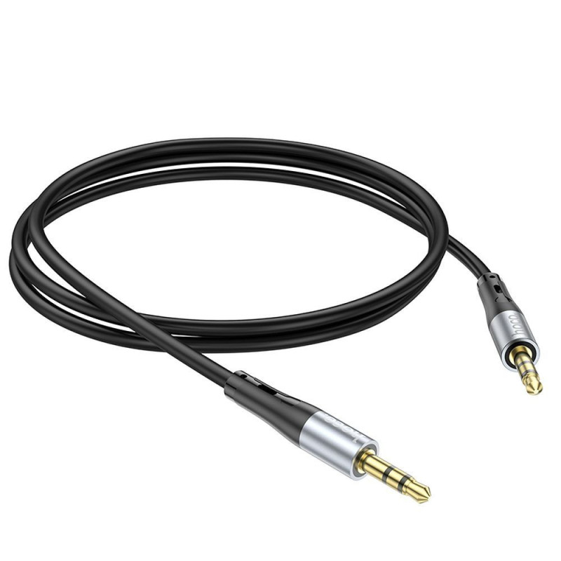 Cable AUX Jack 3,5 mm to Jack 3,5 mm Hoco 1 m UPA22 black Cable AUX Jack 3,5 mm to Jack 3,5 mm Hoco 1 m UPA22 black