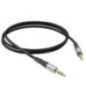 Cable AUX Jack 3,5 mm to Jack 3,5 mm Hoco 1 m UPA22 black Cable AUX Jack 3,5 mm to Jack 3,5 mm Hoco 1 m UPA22 black