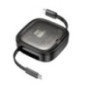 Cable All-in-one retractable charging set Hoco PD 3A 60W 0,95 m U140 black