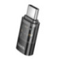 Adapter USB C to Lightning Hoco UA36D transparent black Adapter USB C to Lightning Hoco UA36D transparent black
