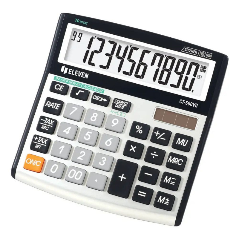 ELEVEN desktop calculator CT-500VII black white ELEVEN desktop calculator CT-500VII black white