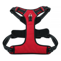 Dog harness OXFORD A size XL red black
