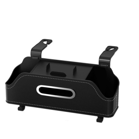 Car organizer for front seats with compartments SN-517 black