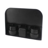 Triple cup holder black