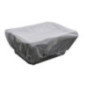 Bicycle rear basket cover FSBSC-114-1 silver