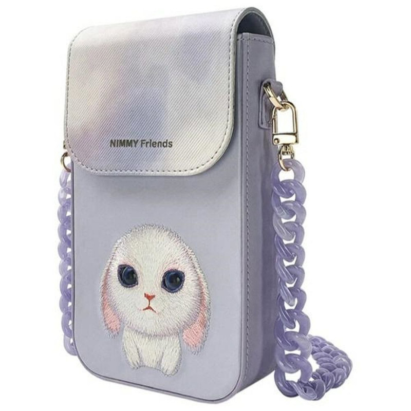 Phone case wallet handbag 3-in-1 Set Nimmy Big Eyed Pet 2.0 rabbit violet Phone case wallet handbag 3-in-1 Set Nimmy Big Eyed Pet 2.0 rabbit violet