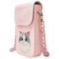 Phone case wallet handbag 3-in-1 Set Nimmy Big Eyed Pet 2.0 cat pink Phone case wallet handbag 3-in-1 Set Nimmy Big Eyed Pet 2.0 cat pink