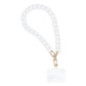 PANAMA Phone lanyard, Phone pendant / cord length 40cm (20cm in the loop) / on wrist - white PANAMA Phone lanyard, Phone pendant / cord length 40cm (20cm in the loop) / on wrist - white