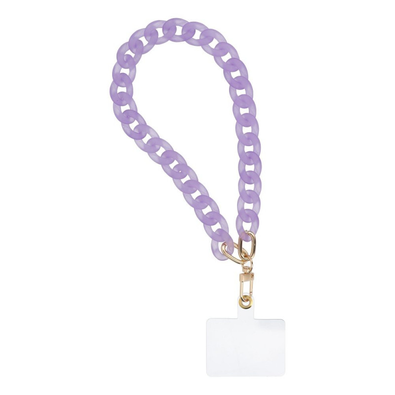 PANAMA Phone lanyard, Phone pendant / cord length 40cm (20cm in the loop) / on wrist - purple PANAMA Phone lanyard, Phone pendant / cord length 40cm (20cm in the loop) / on wrist - purple