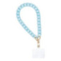 PANAMA Phone lanyard, Phone pendant / cord length 40cm (20cm in the loop) / on wrist - blue PANAMA Phone lanyard, Phone pendant / cord length 40cm (20cm in the loop) / on wrist - blue