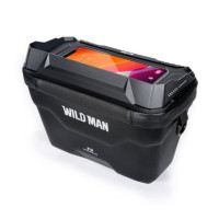 WILDMAN traveling bag for bike handlebars with zipper 3L (4"-7") XT8 black