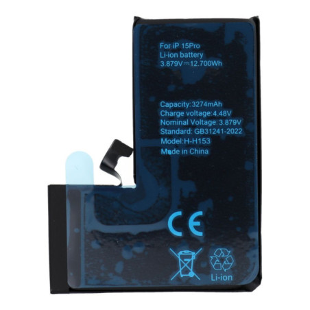 POLYMER BOX battery for IPHONE 15 Pro 3274 mAh
