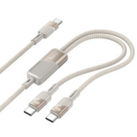 Cable 2in1 USB C to USB C / USB C Hoco 5A 100W 1