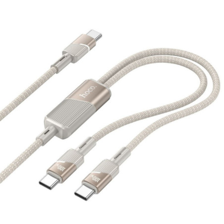 Cable 2in1 USB C to USB C / USB C Hoco 5A 100W 1
