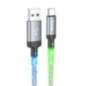 Cable USB A to USB C Hoco 3A 1 m U112 gray