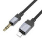 Cable AUX Jack 3,5 mm (male) to Lightning (male) Hoco 1 m UPA32A black Cable AUX Jack 3,5 mm (male) to Lightning (male) Hoco 1 m UPA32A black