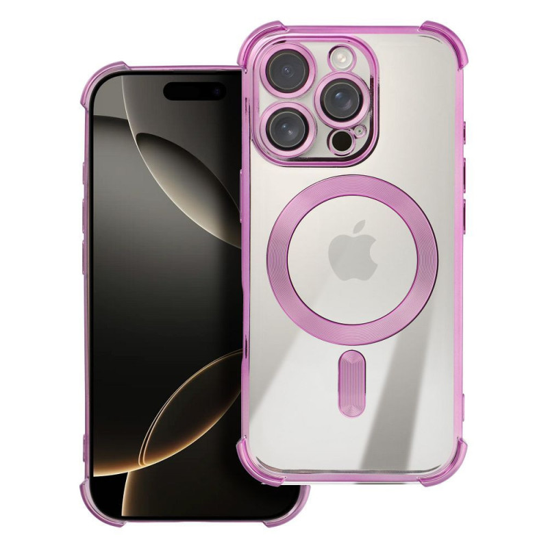 Case for iPhone 17 Antishock Electro compatible with MagSafe purple