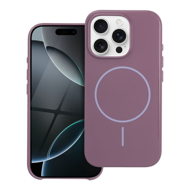 Case for iPhone 17 PRO MAX Glossy Mag Cover compatible with MagSafe purple