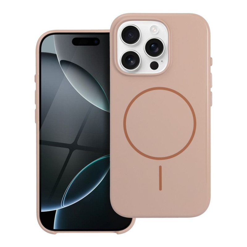 Case for iPhone 17 PRO Glossy Mag Cover compatible with MagSafe desert gold