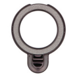 Phone stand CIRCLE GLITTER - stick-on - black