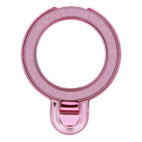 Phone stand CIRCLE GLITTER - stick-on - pink
