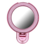 Phone stand CIRCLE MIRROR - stick-on - pink